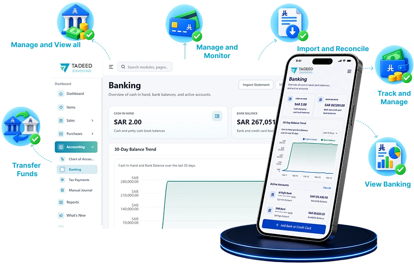 Tadeed Banking Management Dashboard