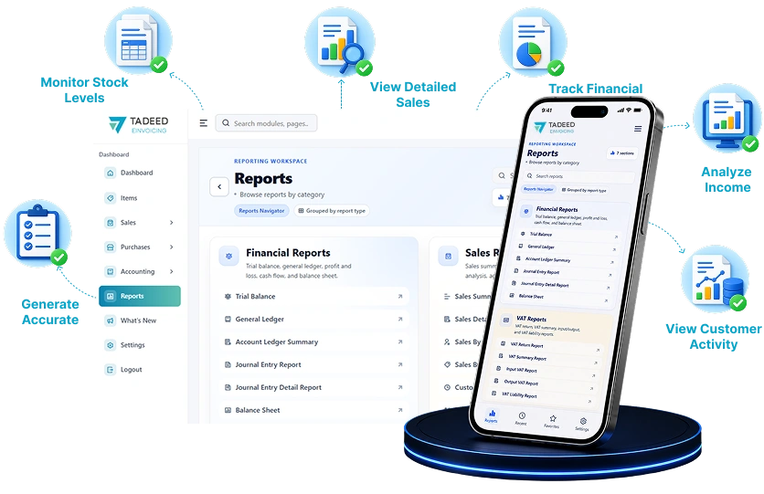 Tadeed Reports and Analytics Dashboard