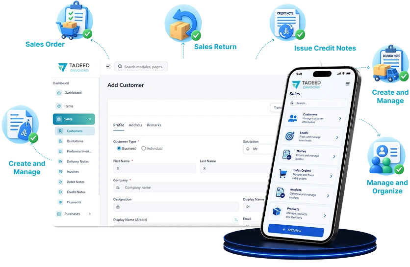 Tadeed Sales Management Dashboard
