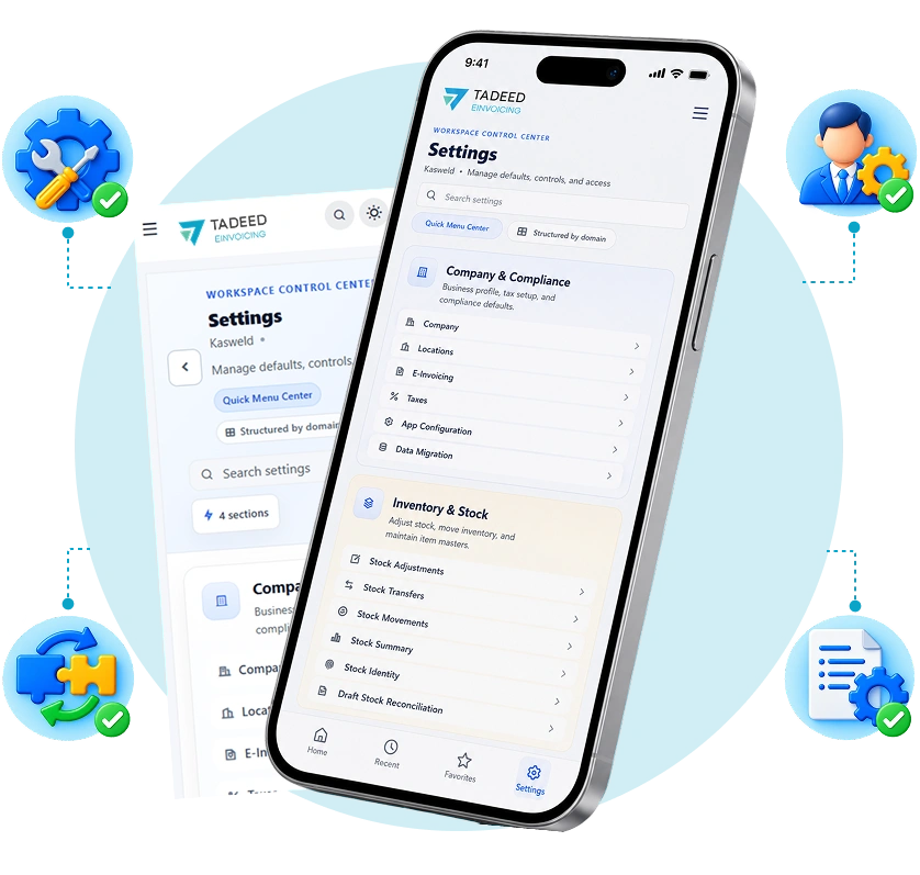 Tadeed Settings and Administration