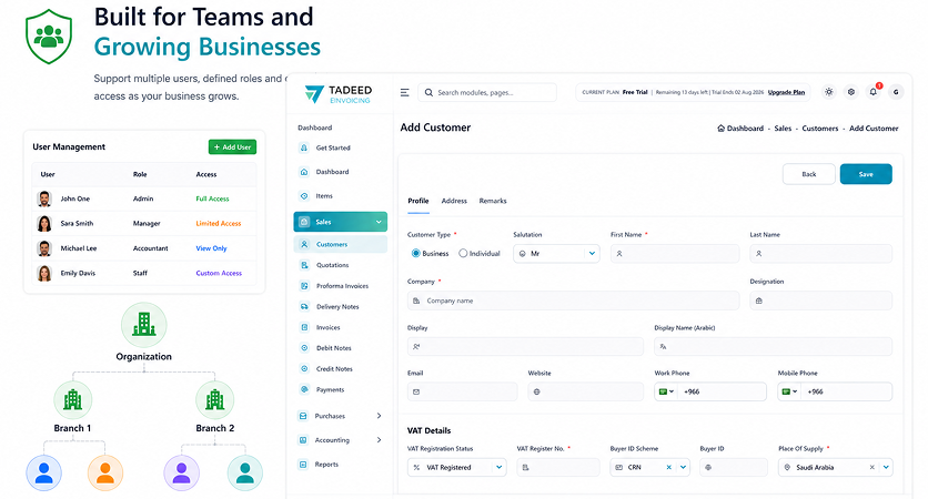 Tadeed eInvoicing Platform